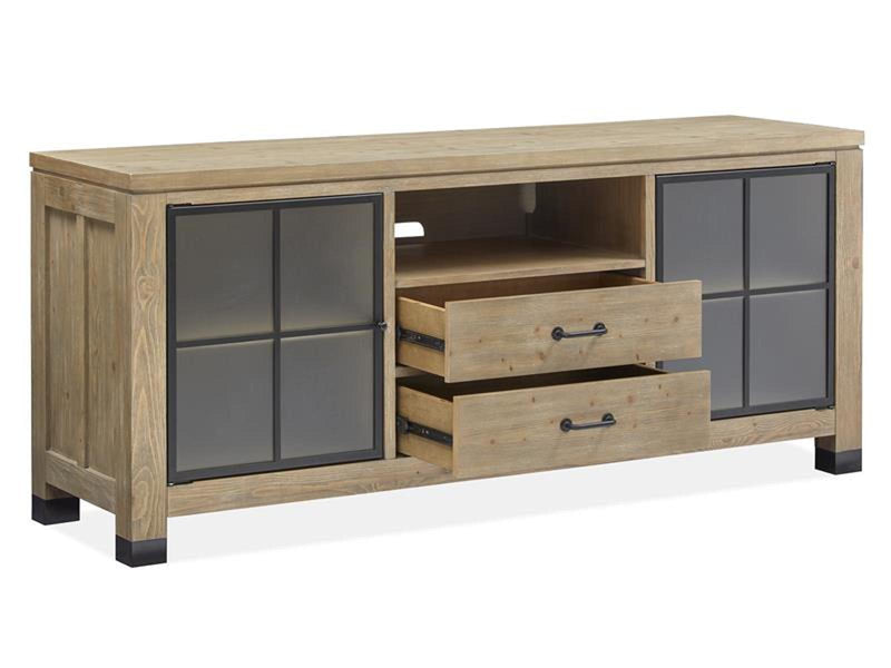 Magnussen Furniture Madison Heights Console in Weathered Fawn