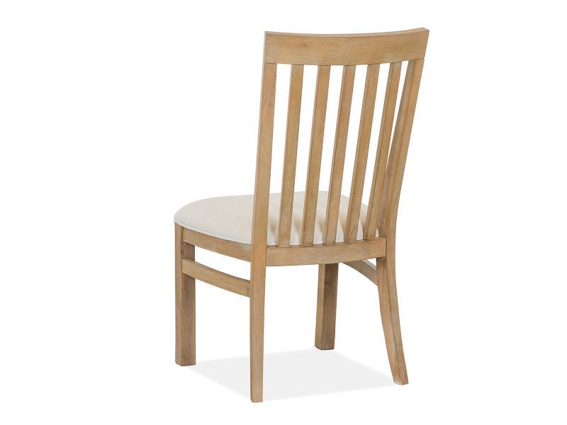 Magnussen Furniture Madison Heights Dining Side Chair with Upholstered Seat (Set of 2) in Weathered Fawn
