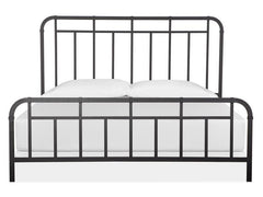 Magnussen Furniture Madison Heights Metal California King Bed in Forged Iron