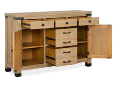 Magnussen Furniture Madison Heights Server in Weathered Fawn