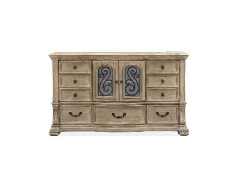 Magnussen Furniture Marisol Drawer Dresser in Fawn/Graphite image