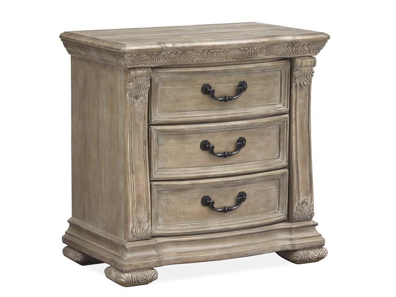 Magnussen Furniture Marisol Drawer Nightstand in Fawn/Graphite image