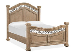 Magnussen Furniture Marisol Queen Panel Bed in Fawn/Graphite image