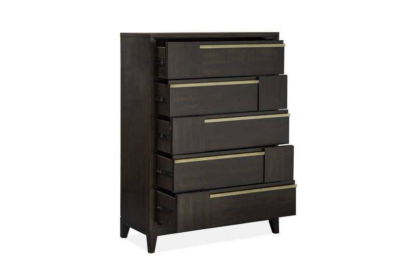 Magnussen Furniture Modern Geometry Chest in French Roast
