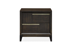 Magnussen Furniture Modern Geometry Nightstand in French Roast image