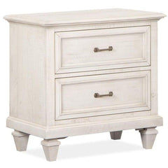 Magnussen Furniture Newport 2 Drawer Nightstand in Alabaster image