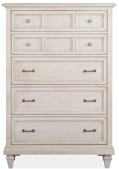 Magnussen Furniture Newport 5 Drawer Chest in Alabaster image