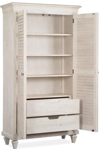 Magnussen Furniture Newport Wardrobe in Alabaster image