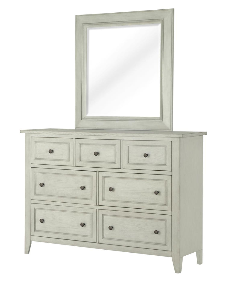 Magnussen Furniture Raelynn Mirror in Weathered White