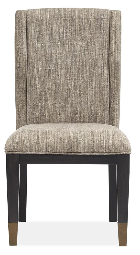 Magnussen Furniture Ryker Upholstered Host Side Chair in Nocturn Black (Set of 2) image