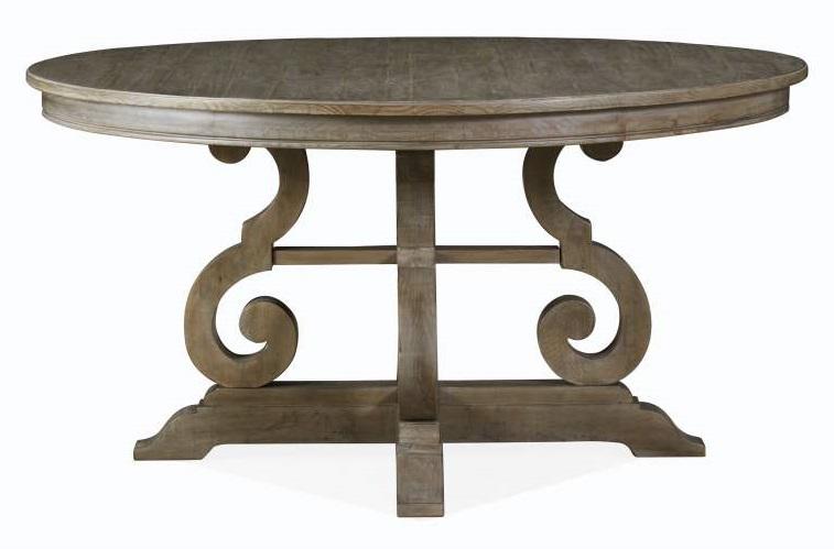 Magnussen Furniture Tinley Park 60" Round Dining Table in Dove Tail Grey