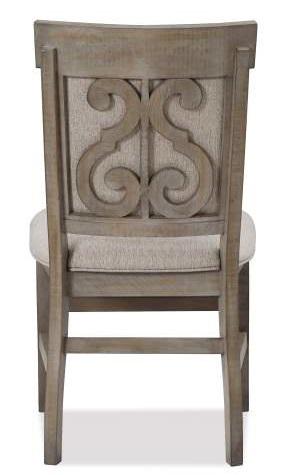 Magnussen Furniture Tinley Park Side Chair w/Upholstered Seat & Back in Dove Tail Grey (Set of 2)