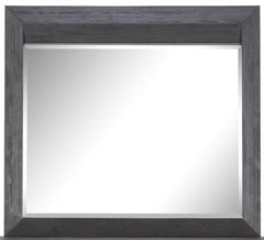 Magnussen Furniture Wentworth Village Landscape Mirror in Sandblasted Oxford Black image