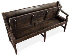 Magnussen Furniture Westley Falls Bench with Back in Graphite