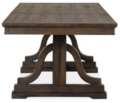 Magnussen Furniture Westley Falls Trestle Dining Table in Graphite