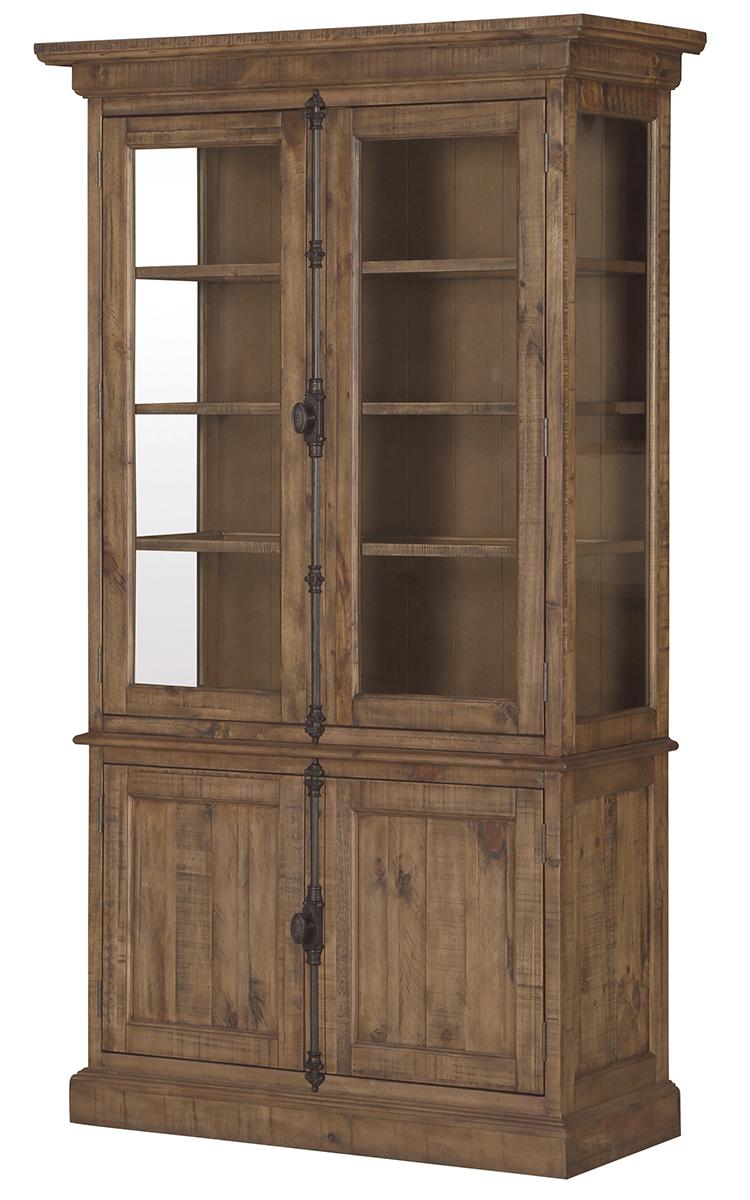 Magnussen Furniture Willoughby China Cabinet in Weathered Barley D4209-01 image