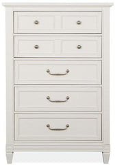 Magnussen Furniture Willowbrook 5 Drawer Chest in Egg Shell White image