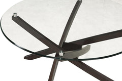 Magnussen Furniture Xenia Demilune Sofa Table in Espresso T2184-75