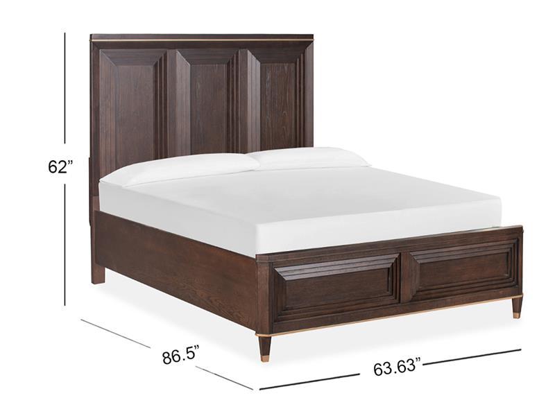 Magnussen Furniture Zephyr Queen Panel Bed in Sable
