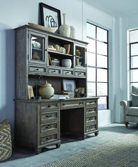 Magnussen Lancaster Credenza with Hutch in Dove Tail Grey