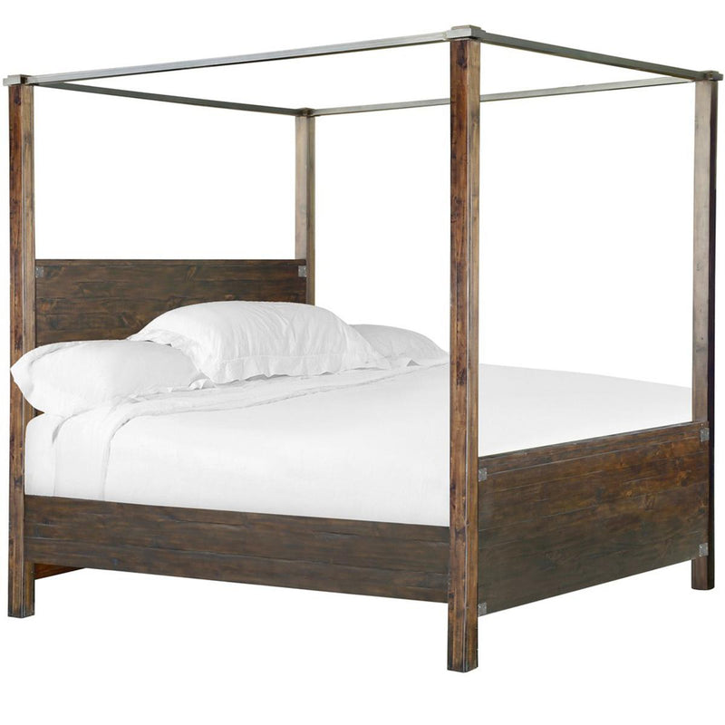 Magnussen Pine Hill King Canopy Bed in Rustic Pine