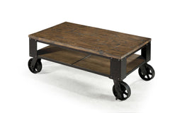 Magnussen Pinebrook Rectangular Starter Cocktail Table in Distressed Natural Pine image