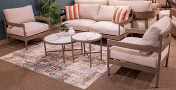 Bluff Trail Outdoor Love/Chairs/Tables Set (Set of 5) - Sanctuary Home Furnishings (CA)*