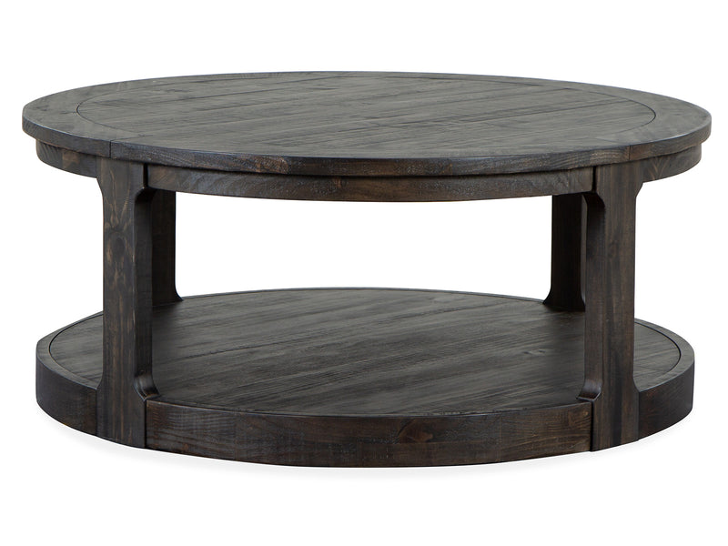 Boswell Round Cocktail Table W/Casters