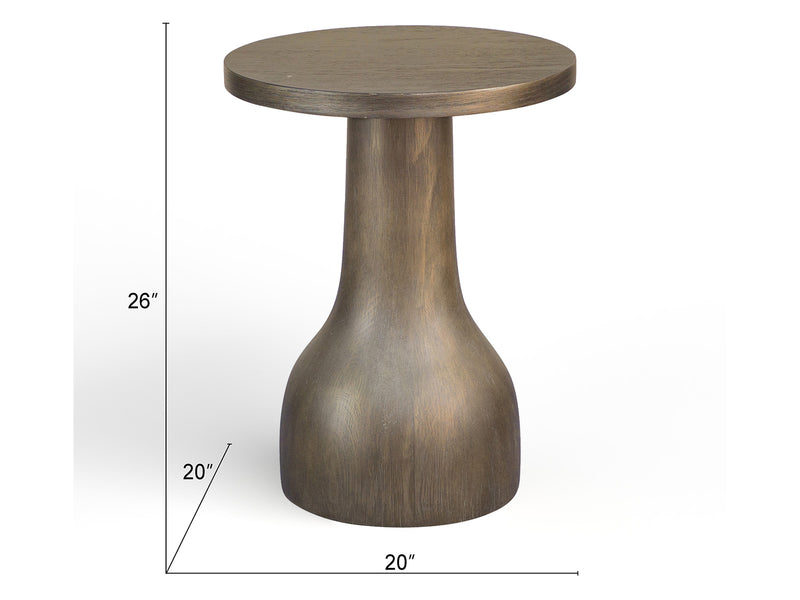Bosley Lt. Brown Round Accent Table
