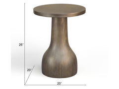 Bosley Lt. Brown Round Accent Table