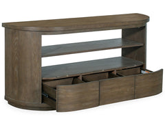 Bosley Lt. Brown Demilune Console - Sanctuary Home Furnishings (CA)*
