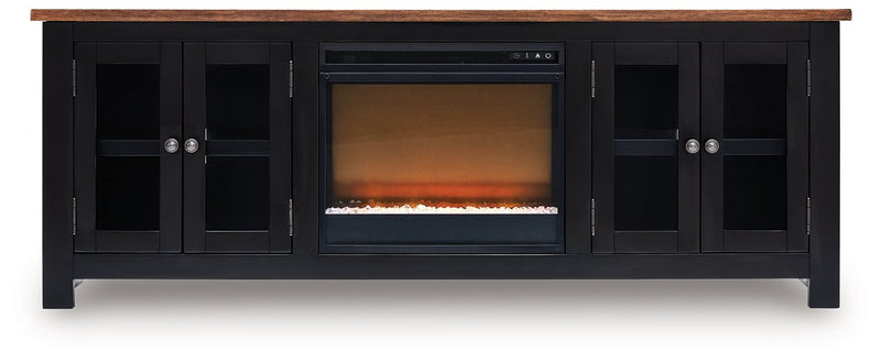 Wildenauer 76" TV Stand with Electric Fireplace - Sanctuary Home Furnishings (CA)*