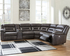 Kincord Signature Design by Ashley 4-Piece Power Reclining Sectional
