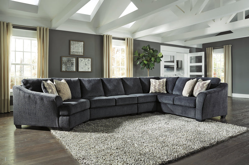 Eltmann Signature Design by Ashley 4-Piece Sectional with Cuddler