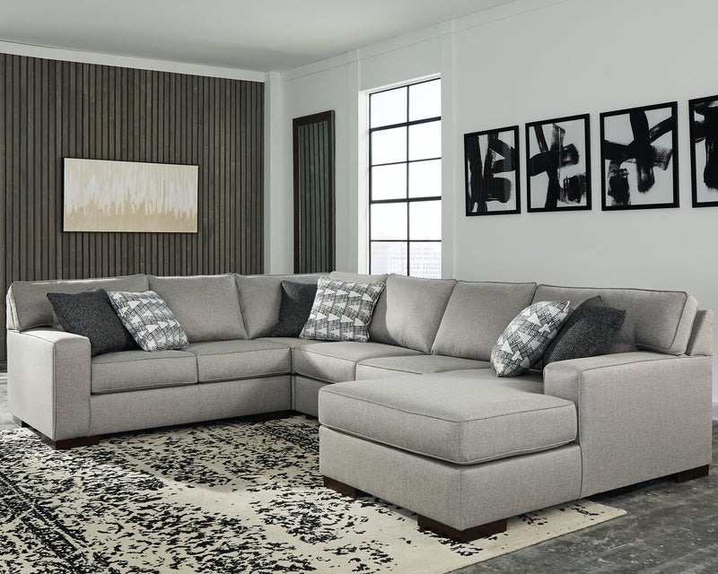 Marsing Nuvella Benchcraft 4-Piece Sectional with Chaise image