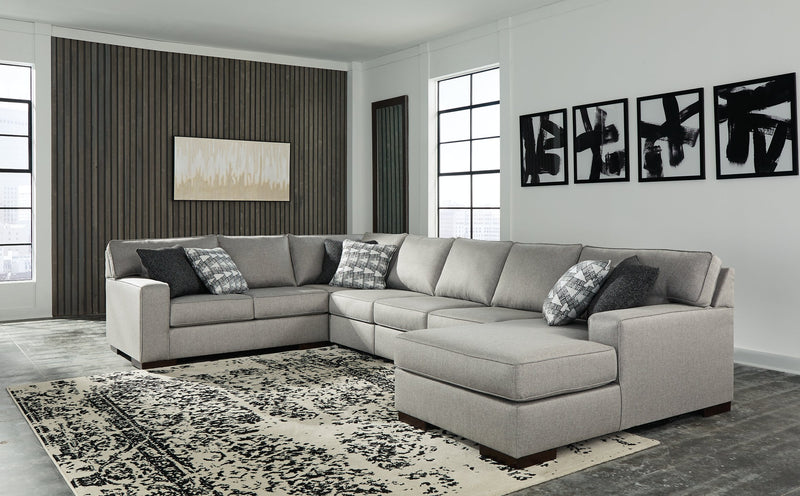 Marsing Nuvella Benchcraft 5-Piece Sectional with Chaise image