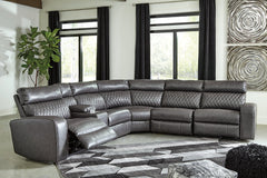 Samperstone Signature Design by Ashley 6-Piece Power Reclining Sectional image