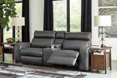 Samperstone Signature Design by Ashley 3-Piece Power Reclining Sectional image