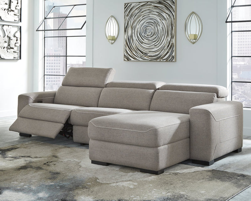 Mabton Signature Design by Ashley 3-Piece Power Reclining Sectional