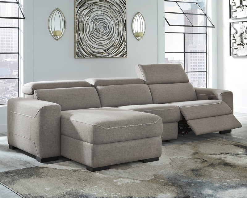 Mabton Signature Design by Ashley 3-Piece Power Reclining Sectional image