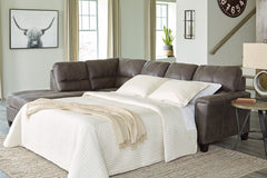 Navi Signature Design by Ashley 2-Piece Sleeper Sectional with Chaise