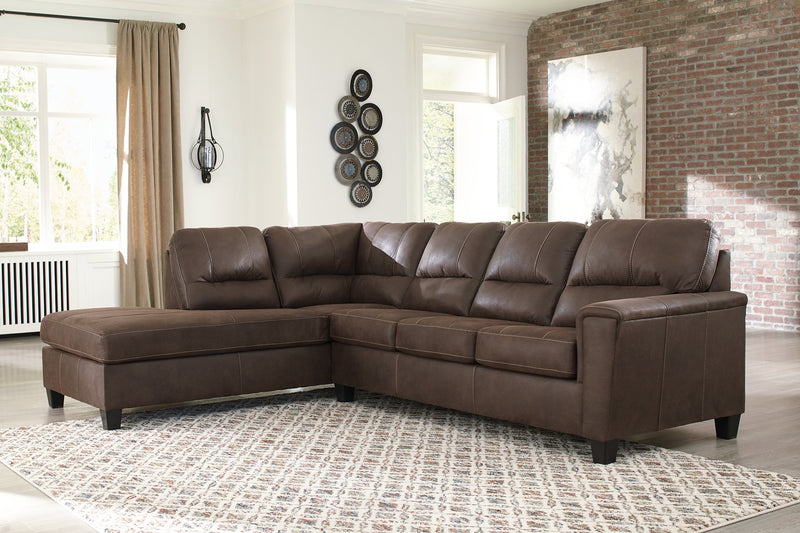 Navi Signature Design by Ashley 2-Piece Sectional with Chaise image