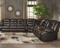 Vacherie Signature Design by Ashley 3-Piece Reclining Sectional