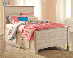 Willowton Signature Design by Ashley Bed with 2 Storage Drawers