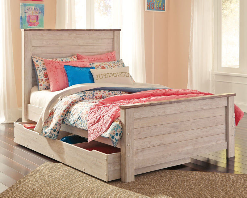 Willowton Signature Design by Ashley Bed with Storagfe Drawer