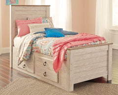 Willowton Signature Design by Ashley Bed with 2 Storage Drawers image