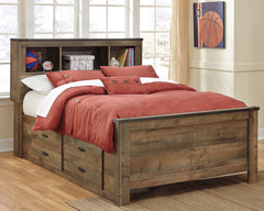 Trinell Signature Design by Ashley Bed with 2 Storage Drawers