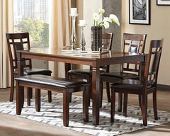 Bennox Dining Table and Chairs with Bench (Set of 6) image