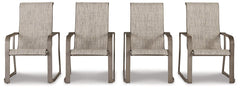 Beach Front Beige Sling Arm Chair (Set of 4) image