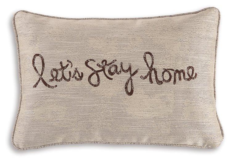 Lets Stay Home Chocolate Pillow image